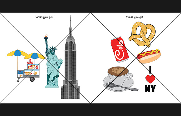 New York vector and clipart set in Illustrations - product preview 2