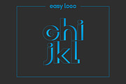 letter G H I J K L logo alphabet