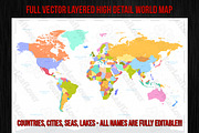 Vector Colorful World Map