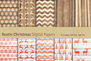 Rustic Christmas Digital Papers