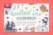Woodland Love, Animal Illustrations