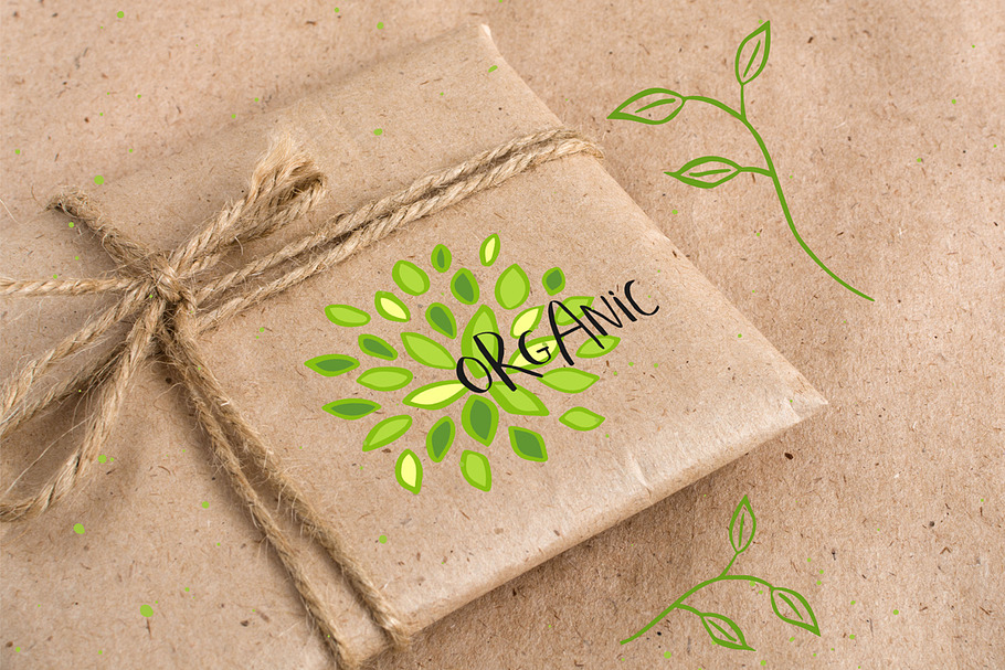 Organic and eco-friendly labels in Objects - product preview 8