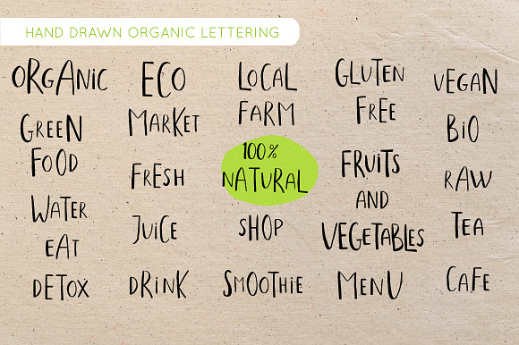 Organic and eco-friendly labels in Objects - product preview 4