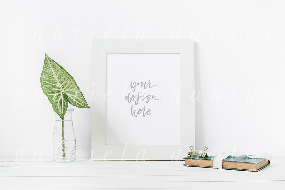 Leaf Book Stock Styled Frame Mockup in Print Mockups - product preview 8