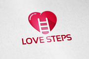 Love Step Logo Designs Template