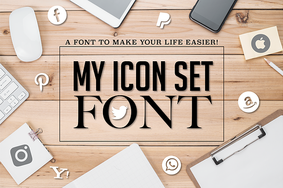 My Icon Set Font in Icon Fonts - product preview 1