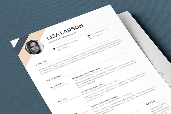 Resume Lisa in Resume Templates - product preview 4