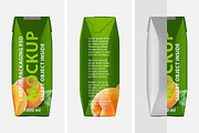 Juice Carton Package Mockup