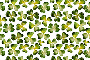 Clover watercolor pattern