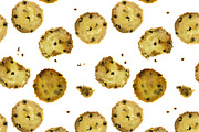 Cookies watercolor pattern