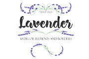 Lavender decor elements
