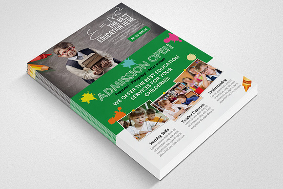 Kid Education Flyer Template in Flyer Templates - product preview 1