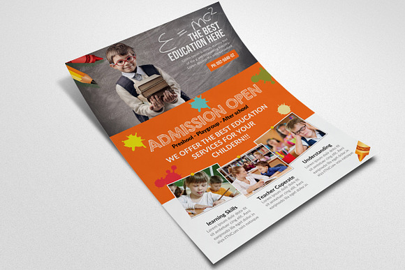 Kid Education Flyer Template in Flyer Templates - product preview 2