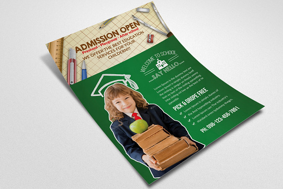 Kids Education Flyer Template in Flyer Templates - product preview 1