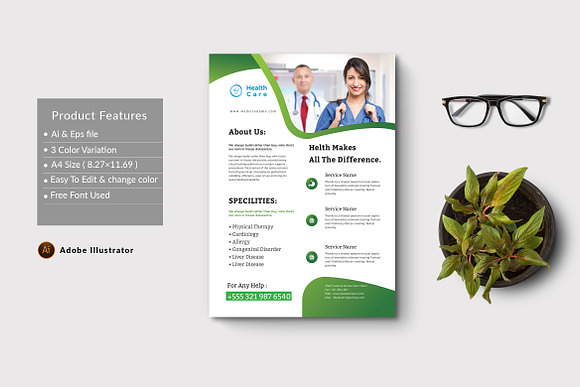 Medical Flyer in Flyer Templates - product preview 1
