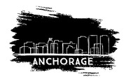 Anchorage Skyline Silhouette.