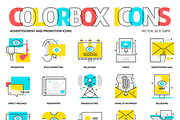 Colorbox icons, advertisement