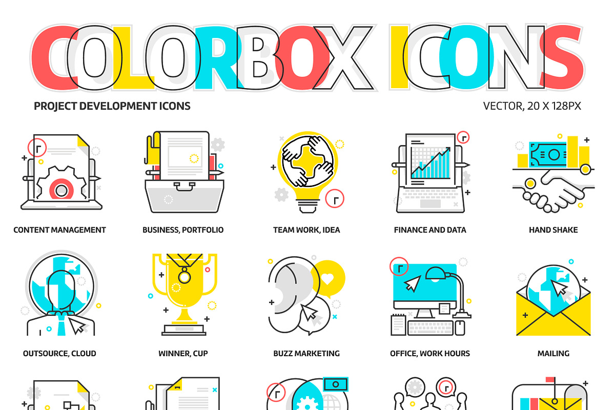 Colorbox icons, project development in Graphics - product preview 8