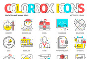 Colorbox icons, education