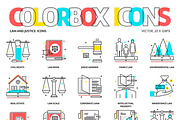 Colorbox icons, law
