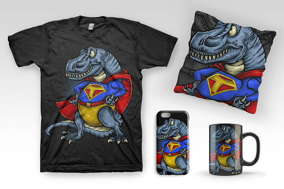 Super T-Rex in Illustrations - product preview 1