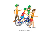 Summer Sport. Children Going in for Sport