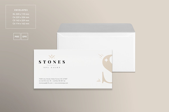 Branding Pack | Stones Spa in Branding Mockups - product preview 1