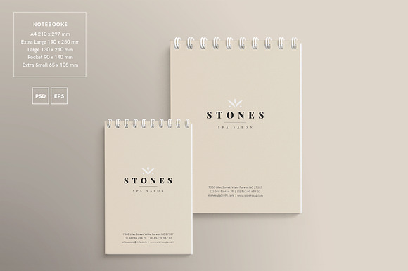 Branding Pack | Stones Spa in Branding Mockups - product preview 4