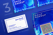Business Cards | Makeup Blue