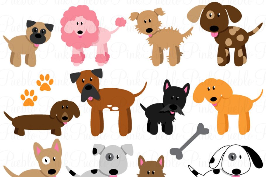 Dog and Puppy Clipart and Vectors
