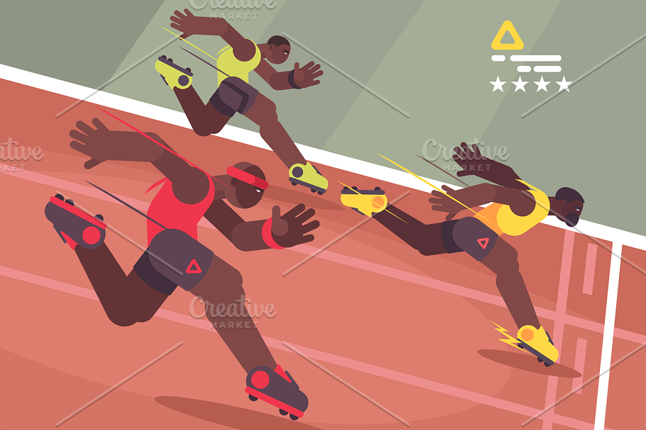 Athletics competition sprint in Illustrations - product preview 8
