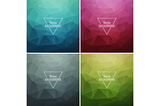 Abstract retro triangle  background 