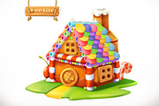 Sweet house. Vector icon