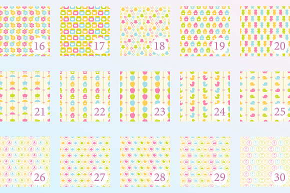 Seamless baby patterns (part 2) in Patterns - product preview 1