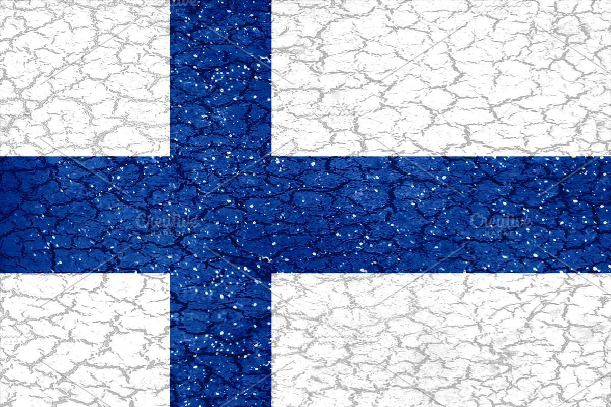 Finland Grunge Style National Flag in Illustrations - product preview 8