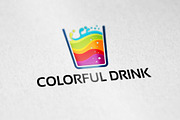 Colorful Drink Logo Template