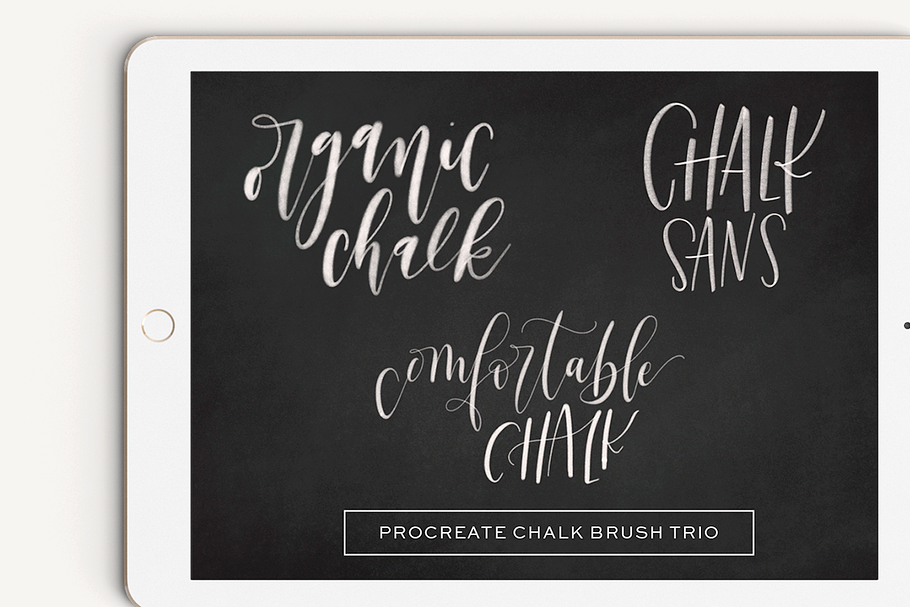 Procreate Chalk Brush Trio