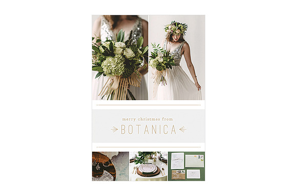 Botanica II Holiday Printable in Card Templates - product preview 2