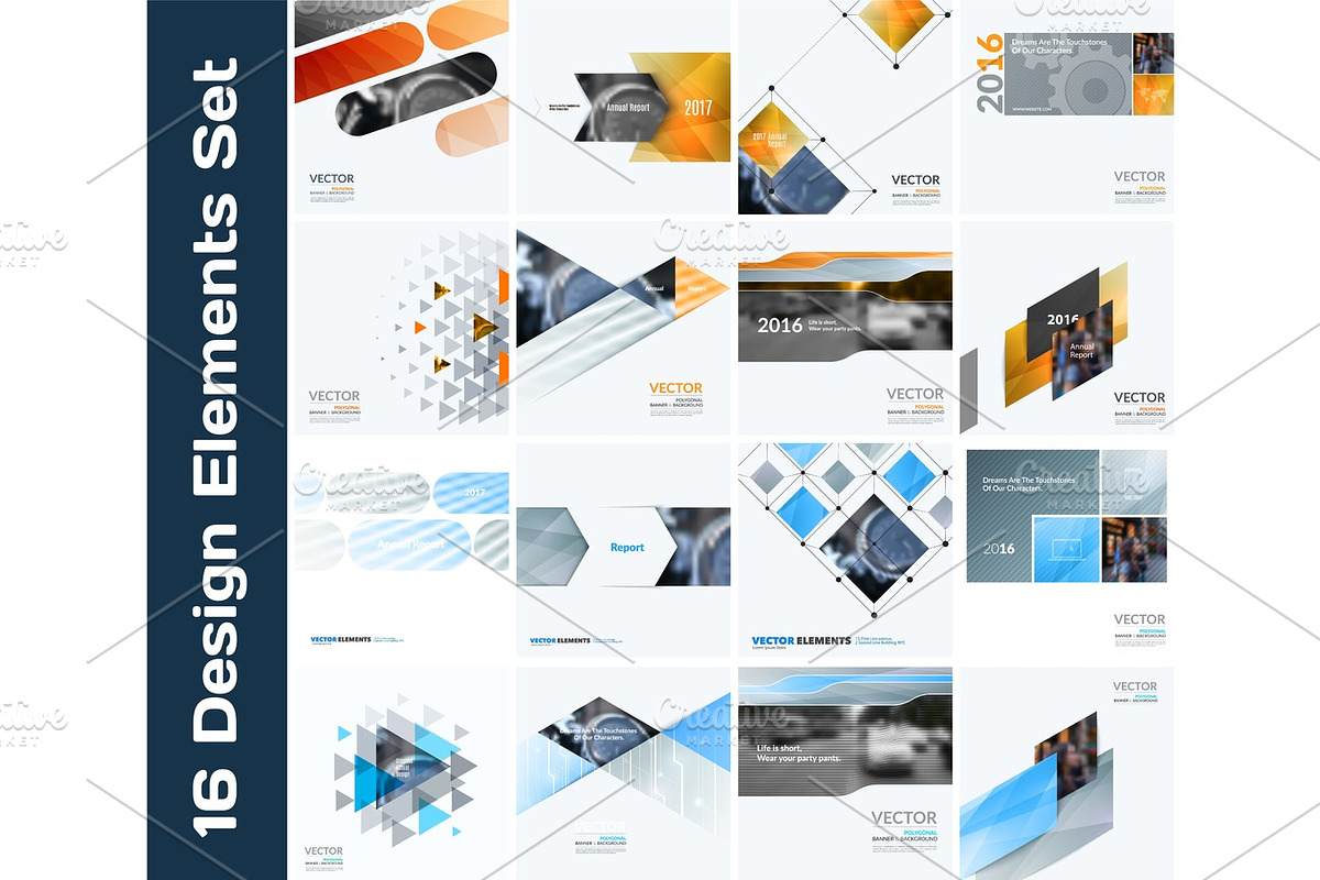 Business vector design elements for graphic layout. Modern abstr in Illustrations - product preview 8