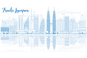 Outline Kuala Lumpur Skyline 