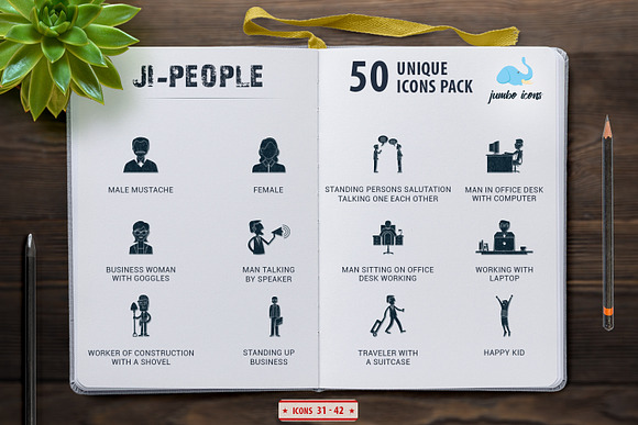 Glyph Icons People Set in Graphics - product preview 4
