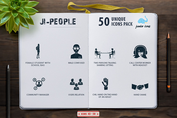 Glyph Icons People Set in Graphics - product preview 5