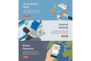 Smart Internet Banking Promotion Page Illustration