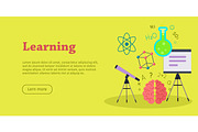 Learning Banner. Educational Concept. Laboratory