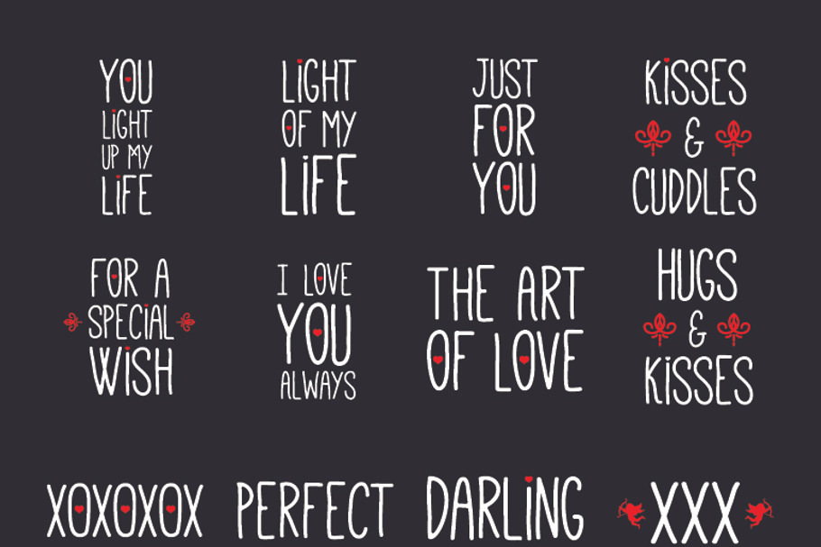 Valentines words in Illustrations - product preview 8