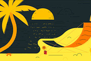 Beach Summer Illustration