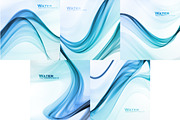 Set of Abstract water background