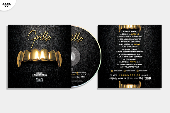 20 CD COVER TEMPLATES / 90%OFF in Templates - product preview 11
