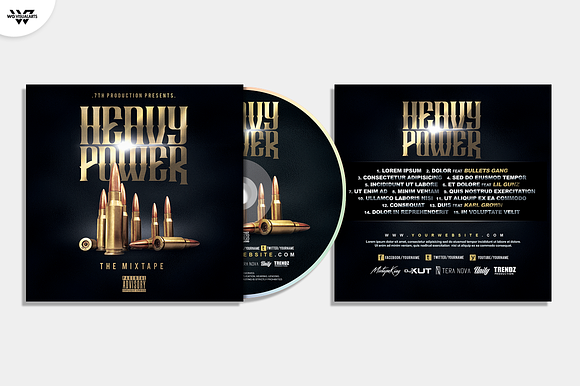20 CD COVER TEMPLATES / 90%OFF in Templates - product preview 12