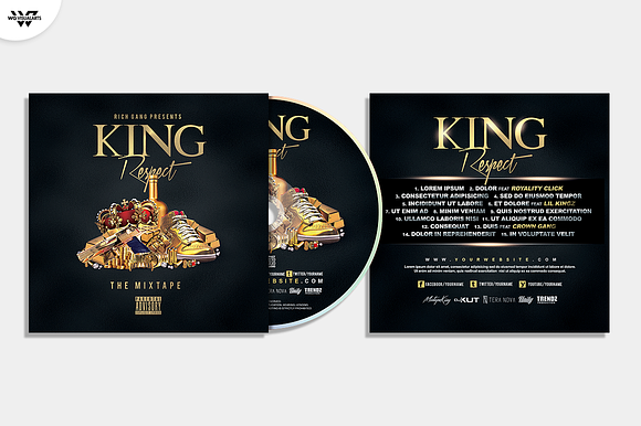 20 CD COVER TEMPLATES / 90%OFF in Templates - product preview 14
